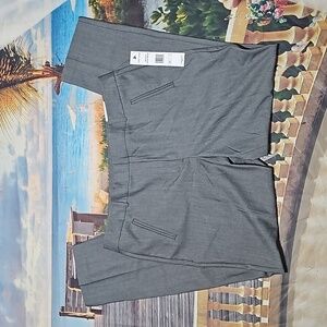 Larry Levine Platinum Gray Missy Dress‎ Pants Size 12 NWT